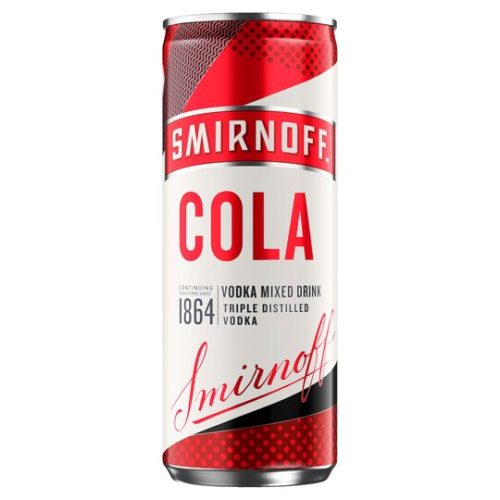 Smirnoff & Cola Can 250ml