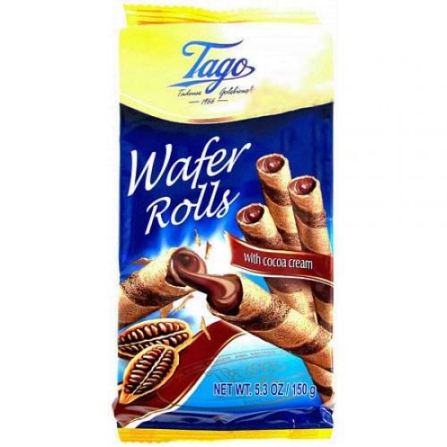 Tago Wafer Rolls Cocoa Cream 260g