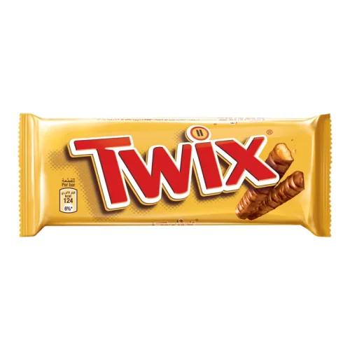 Twix Chocolate Biscuit Bars with Caramel Chocolate 50g