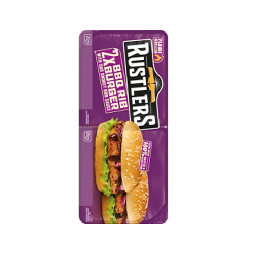 Rustlers 2x Bbq Rib Burger