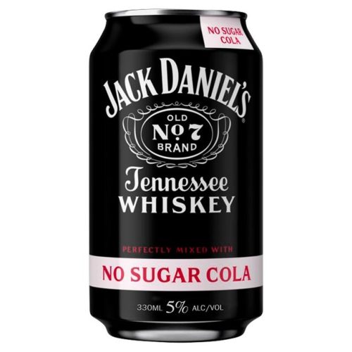 Jack Daniels & Zero Sugar Cola 330ml
