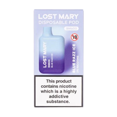 Lost Mary Prefilled Vape Blue Razz Ice - Bring2 Lost Mary Prefilled Vape Blue Razz Ice - Bring2
