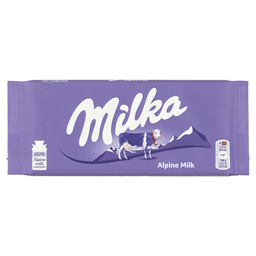 Milka Alpine Milk Chocolate 100g