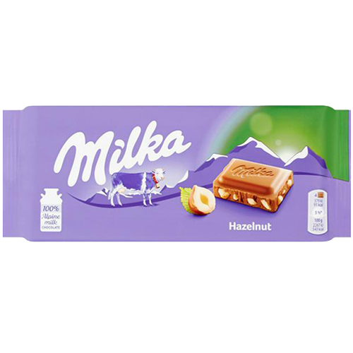 Milka Hazelnut Chocolate 100g
