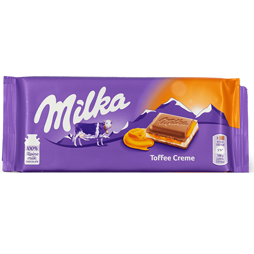 Milka Toffee Creme Chocolate 100g