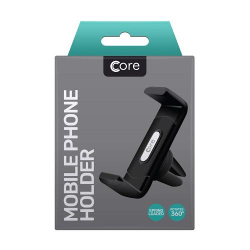 Core Air Vent Mobile Phone Holder Black