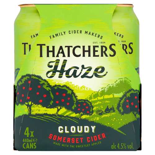 Thatchers Somerset Haze Cider 4x440ml