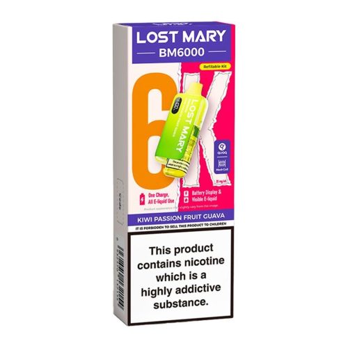 Lost Mary 6K Refillable Kit - Kiwi Passion Fruit Guava