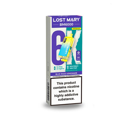 Lost Mary 6K Refillable Kit - Blue Razz Lemonade