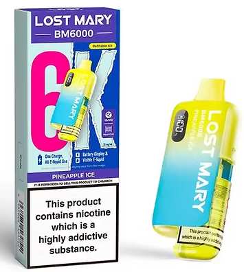 Lost Mary 6K Refillable Kit  Pineapple Ice - Bring2