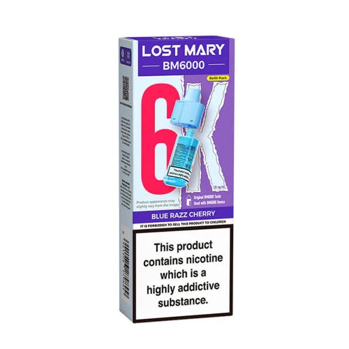 Lost Mary 6K Refillable Pod - Blue Razz Cherry