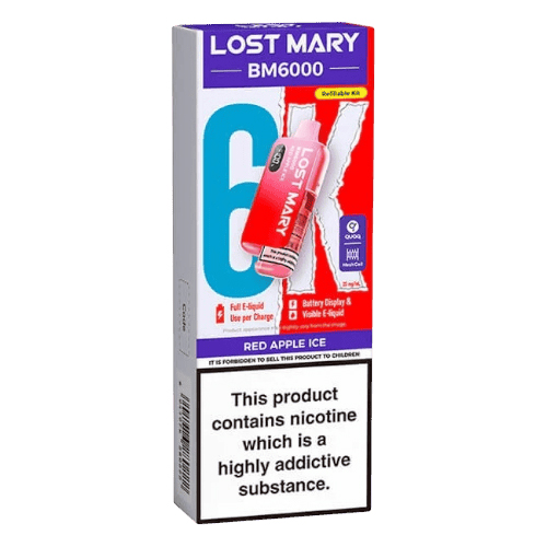 Lost Mary 6K Refillable Kit – Red Apple Ice
